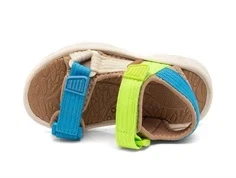 Bisgaard sandal Nico blå multi grøn str 26 til 30- superfin og let børnesandal